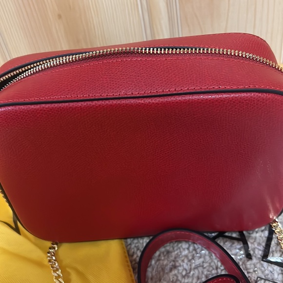 NWT VALENTINO BY MARIO VALENTINO Babette Bonbon Leather Crossbody Red w/dust bag - Picture 8 of 14